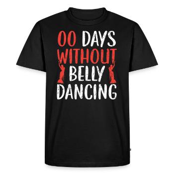 00 jours sans danse du ventre Shimmy Belly Dancer - T-shirt Premium bio Homme - noir - Devant - Nico (187cm)