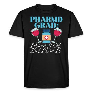 Pharmd Grad J’ai beaucoup gagné mais je dit it Graduation - T-shirt Premium bio Homme - noir - Devant - Nico (187cm)