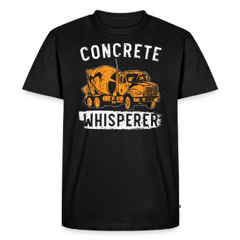 Béton Whisperer Profession Travailleur de la construction - T-shirt Premium bio Homme - noir - Devant - Nico (187cm)
