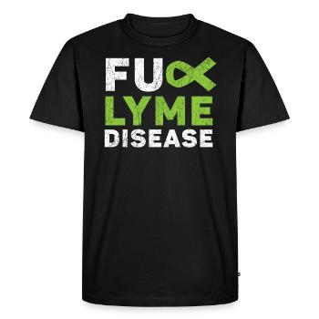 Guerrier de la maladie de Lyme Mois de la sensibilisation à la maladie de Lyme - T-shirt Premium bio Homme - noir - Devant - Nico (187cm)