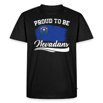 Proud To Be Nevadans USA America I Love Nevada - Men's Premium Organic T-Shirt - black - Front - Nico (187cm)