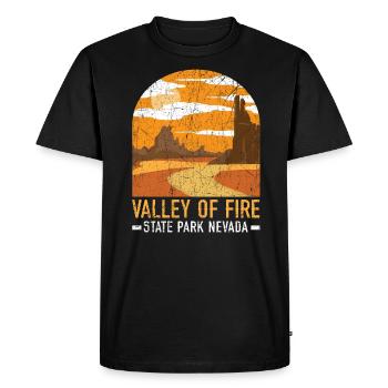 Valley Of Fire State Park Nevada USA Nevadans - Men's Premium Organic T-Shirt - black - Front - Nico (187cm)