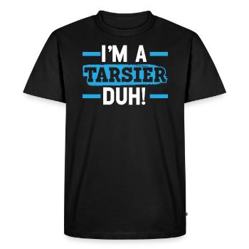 Je suis un Tarsier Duh Trees Forest Wildlife Animal - T-shirt Premium bio Homme - noir - Devant - Nico (187cm)
