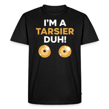Je suis un Tarsier Duh Trees Forest Wildlife Animal - T-shirt Premium bio Homme - noir - Devant - Nico (187cm)