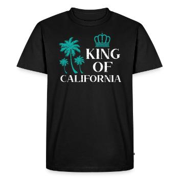 King Of California America Californian USA - Men's Premium Organic T-Shirt - black - Front - Nico (187cm)