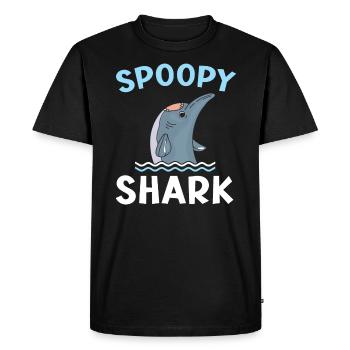 Spoopy Shark Animal Marine Biologist Goblin Shark - Men's Premium Organic T-Shirt - black - Front - Nico (187cm)