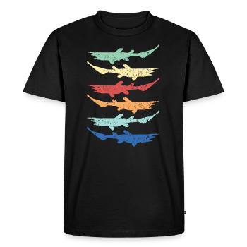 Goblin Shark Lover Sea Animal Marine Biologist - Men's Premium Organic T-Shirt - black - Front - Nico (187cm)