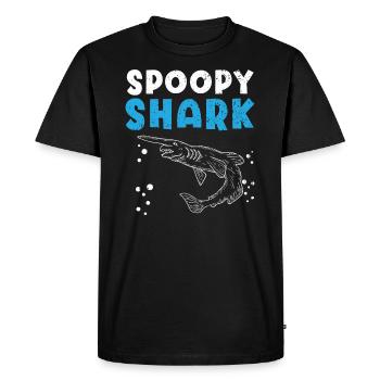 Spoopy Shark Animal Marine Biologist Goblin Shark - Men's Premium Organic T-Shirt - black - Front - Nico (187cm)