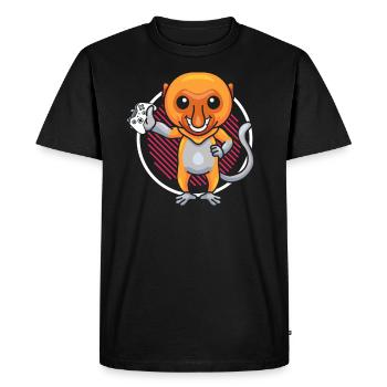 J’aime la bière et Proboscis Monkey Animal Zookeeper - T-shirt Premium bio Homme - noir - Devant - Nico (187cm)