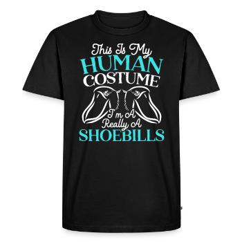 This Is My Human Costume I'm Actually A Shoebill - Men's Premium Organic T-Shirt - black - Front - Nico (187cm)