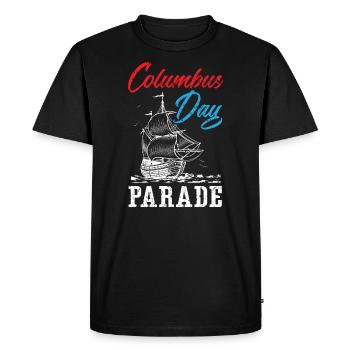 Columbus Day Parade Christopher Columbus Navigator - Men's Premium Organic T-Shirt - black - Front - Nico (187cm)