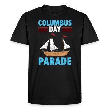 Columbus Day Parade Christopher Columbus Navigator - Men's Premium Organic T-Shirt - black - Front - Nico (187cm)