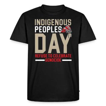 Journée des peuples autochtones Fierté amérindienne - T-shirt Premium bio Homme - noir - Devant - Nico (187cm)