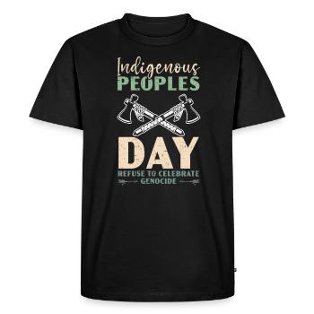 Journée des peuples autochtones Fierté amérindienne - T-shirt Premium bio Homme - noir - Devant - Nico (187cm)