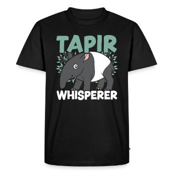 Tapir Whisperer Faune Animal Zookeeper Tapir - T-shirt Premium bio Homme - noir - Devant - Nico (187cm)