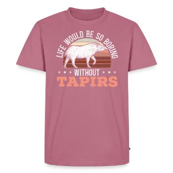 Das Leben wäre so langweilig ohne Tapirs Tapirliebhaber - Männer Premium Bio T-Shirt - Mauve - Vorne - Nico (187cm)