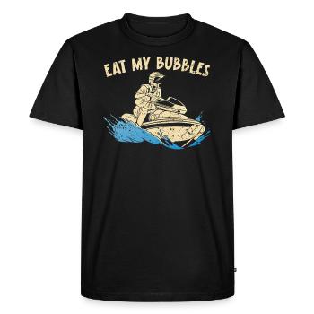 Mangez mes bulles Jet Ski Nautique Scooter Nautique - T-shirt Premium bio Homme - noir - Devant - Nico (187cm)