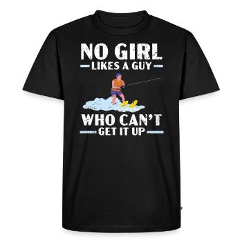 Ski nautique Ski nautique Surface Sports nautiques Vagues - T-shirt Premium bio Homme - noir - Devant - Nico (187cm)