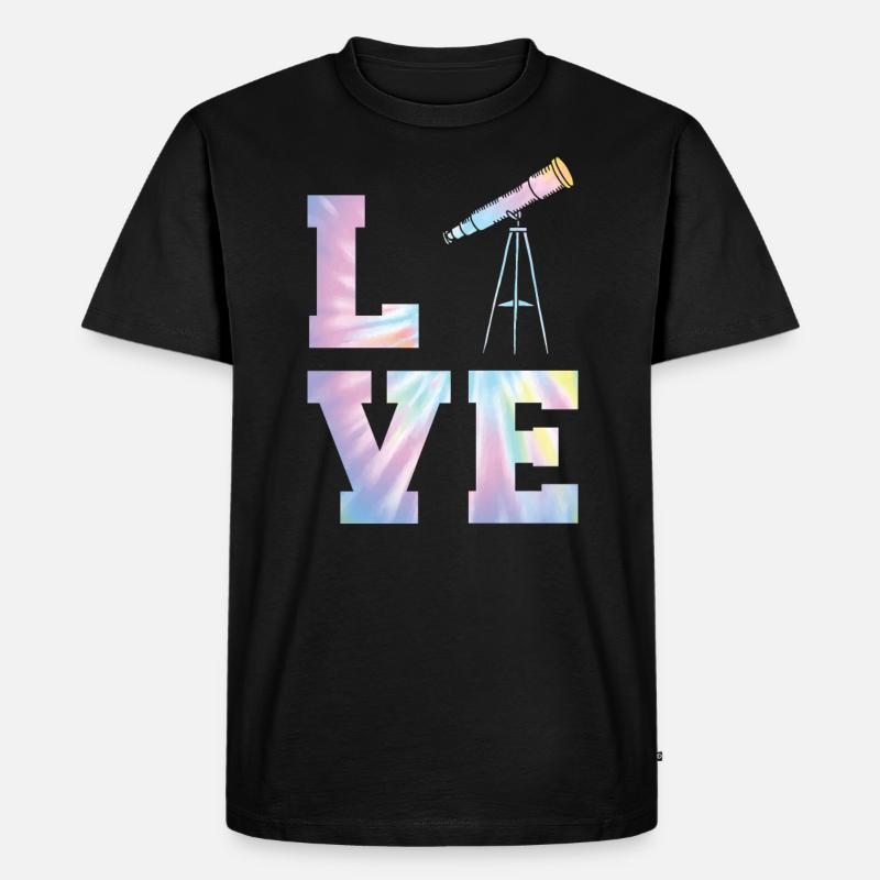 Télescope Astronome Astronome Constellations - T-shirt Premium bio Homme - noir