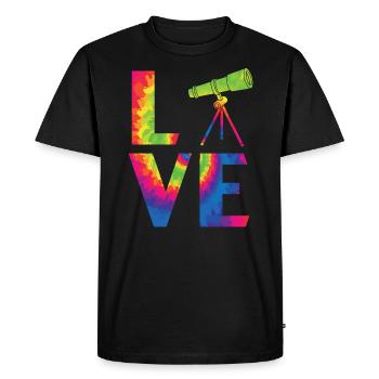 Télescope Astronome Astronome Constellations - T-shirt Premium bio Homme - noir - Devant - Nico (187cm)
