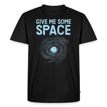 Give Me Some Space Outerspace Astrologer Astronomy - Men's Premium Organic T-Shirt - black - Front - Nico (187cm)