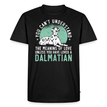 Spot Squad Paw Love Puppy Éleveur Dalmatien Chien - T-shirt Premium bio Homme - noir - Devant - Nico (187cm)