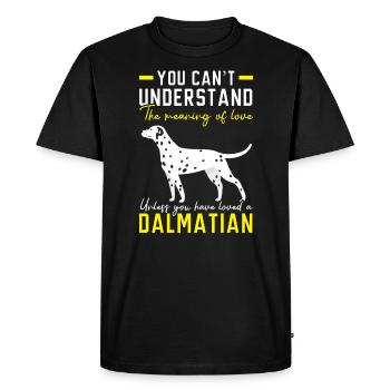Spot Squad Paw Love Puppy Éleveur Dalmatien Chien - T-shirt Premium bio Homme - noir - Devant - Nico (187cm)