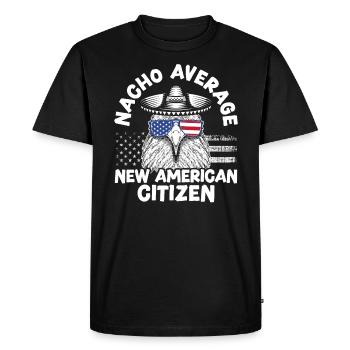 Nacho Average New American Citizen Constitution - T-shirt Premium bio Homme - noir - Devant - Nico (187cm)