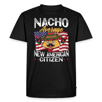 Nacho Average New American Citizen Constitution - T-shirt Premium bio Homme - noir - Devant - Nico (187cm)