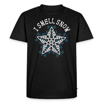 La neige doit aller sur la saison hivernale froide et enneigée - T-shirt Premium bio Homme - noir - Devant - Nico (187cm)