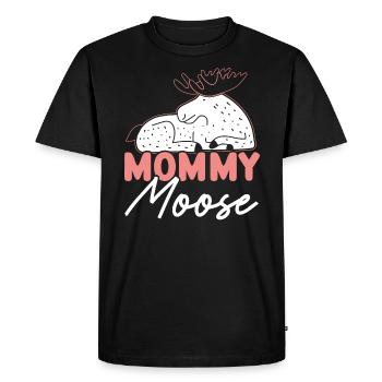 Maman Orignal Amant Alces Elk Deer Fête des Mères - T-shirt Premium bio Homme - noir - Devant - Nico (187cm)