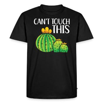 Can't Touch This Succulent Cactus Plant Gardener - Men's Premium Organic T-Shirt - black - Front - Nico (187cm)