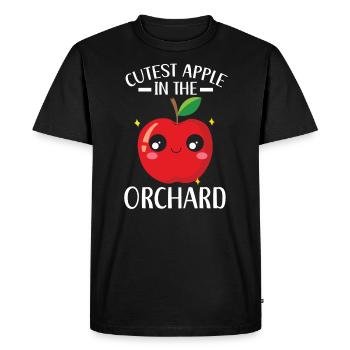 Apple Picking Squad Apple Fruit Lover Apple - Men's Premium Organic T-Shirt - black - Front - Nico (187cm)