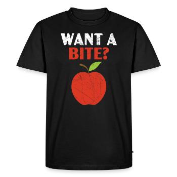 Vous voulez une bouchée Apple Picking Squad Amateur de fruits de pomme - T-shirt Premium bio Homme - noir - Devant - Nico (187cm)