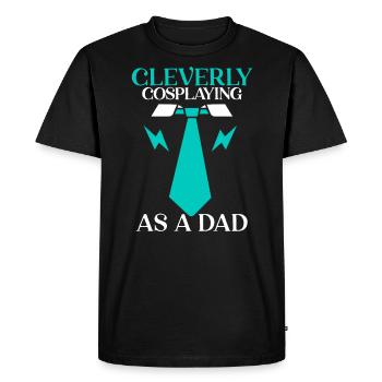 Cleverly Cosplaying As A Dad Cosplayer Cosplay - Men's Premium Organic T-Shirt - black - Front - Nico (187cm)