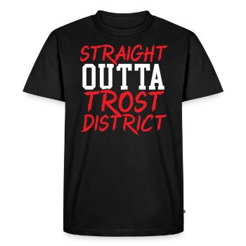 Straight Outta Trost District Cosplayer Cosplay - T-shirt Premium bio Homme - noir - Devant - Nico (187cm)