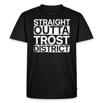 Straight Outta Trost District Cosplayer Cosplay - T-shirt Premium bio Homme - noir - Devant - Nico (187cm)