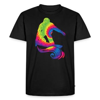 Sandboard Sanboarder Boardsport Sandboarding - T-shirt Premium bio Homme - noir - Devant - Nico (187cm)