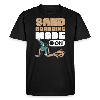 Mode Sandboarding sur Sandboard Sanboarder - T-shirt Premium bio Homme - noir - Devant - Nico (187cm)