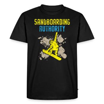 Sandboarding Authority Sandboard Sanboarder - T-shirt Premium bio Homme - noir - Devant - Nico (187cm)