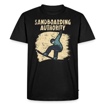 Sandboarding Authority Sandboard Sanboarder - T-shirt Premium bio Homme - noir - Devant - Nico (187cm)