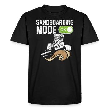 Mode Sandboarding sur Sandboard Sanboarder - T-shirt Premium bio Homme - noir - Devant - Nico (187cm)