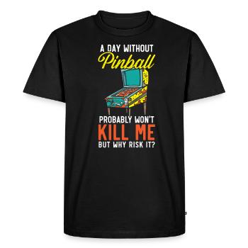 Arcade Gamer Geek Game Nerd Video Game Player - Men's Premium Organic T-Shirt - black - Front - Nico (187cm)