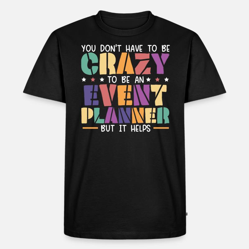 Eventmanagement-Veranstalter Eventplaner - Männer Premium Bio T-Shirt - Schwarz