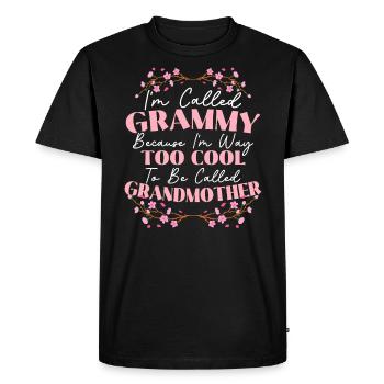 On m’appelle Grammy Grand-mère Grand-mère Mamie - T-shirt Premium bio Homme - noir - Devant - Nico (187cm)