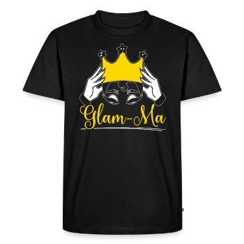 Glam-ma Grand-mère Grand-mère Grand-mère Grand-mère Grand-mère - T-shirt Premium bio Homme - noir - Devant - Nico (187cm)