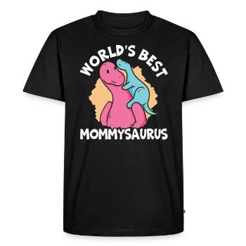 World's Best Mommysaurus Dinosaur Mothers Day - Men's Premium Organic T-Shirt - black - Front - Nico (187cm)