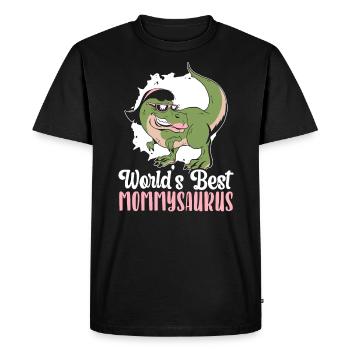 World's Best Mommysaurus Dinosaur Mothers Day - Men's Premium Organic T-Shirt - black - Front - Nico (187cm)