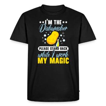 Je suis la profession de lave-vaisselle - T-shirt Premium bio Homme - noir - Devant - Nico (187cm)