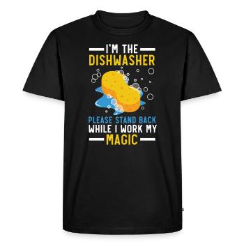 Je suis la profession de lave-vaisselle - T-shirt Premium bio Homme - noir - Devant - Nico (187cm)